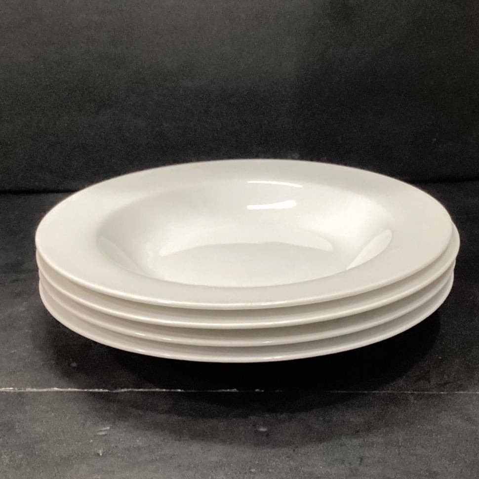 Avenue Fine Porcelain Soup Bowls #4694, Set of 4, Modern White Dinnerware - Thumbnail 9