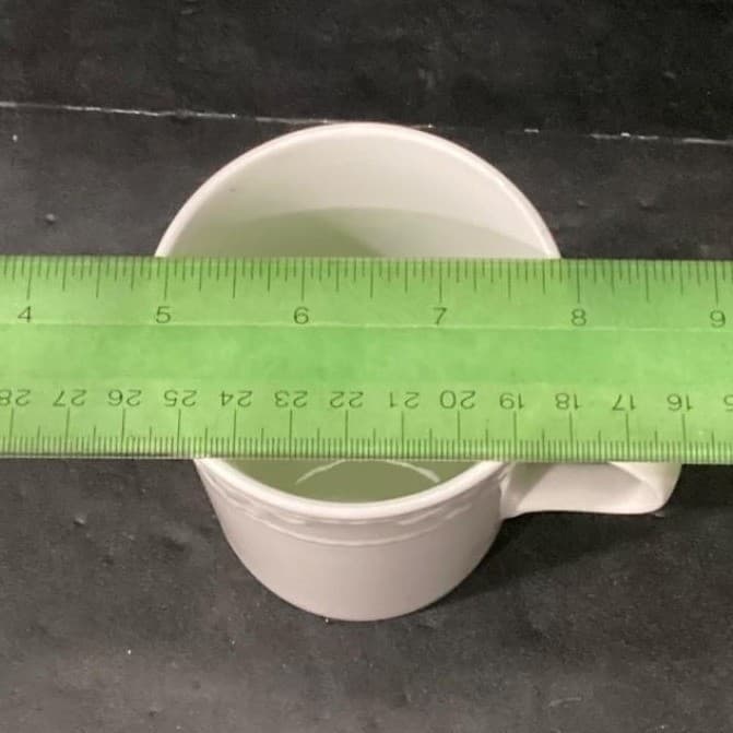 JCPenny Home White Coffee Cups, Set of 2, Vintage Inspired Patterned Mugs - Thumbnail 9