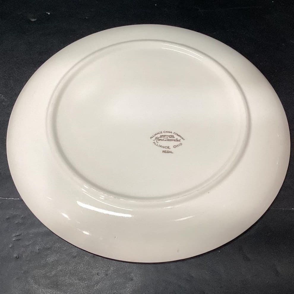 Alliance China Regal Dinner Plates, Set of 2, Vtg Dinnerware, Floral Tableware - Thumbnail 5