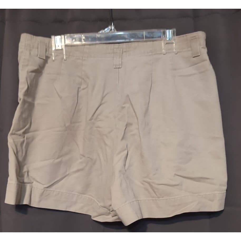 Riveted by Lee Khaki Tan Cotton Twill Chino Shorts, Women's 18W Plus - Thumbnail 4