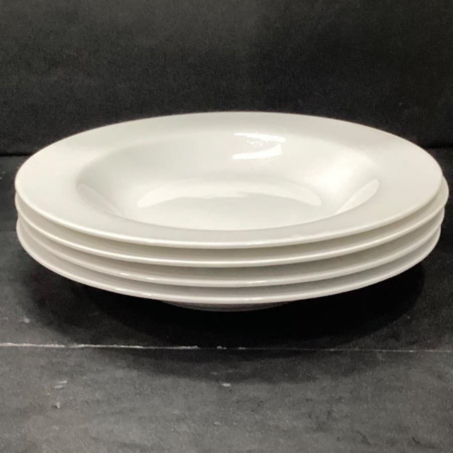 Avenue Fine Porcelain Soup Bowls #4694, Set of 4, Modern White Dinnerware - Thumbnail 7