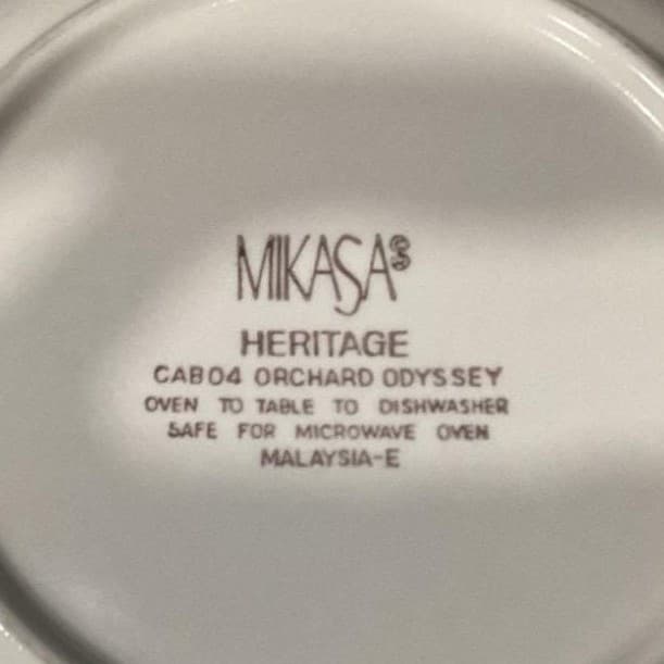 Mikasa Heritage Orchard Odyssey Cereal Bowls, Set of 2, Vtg Stoneware Dinnerware - Thumbnail 5