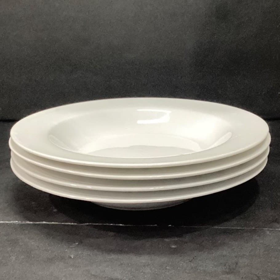 Avenue Fine Porcelain Soup Bowls #4694, Set of 4, Modern White Dinnerware - Thumbnail 6