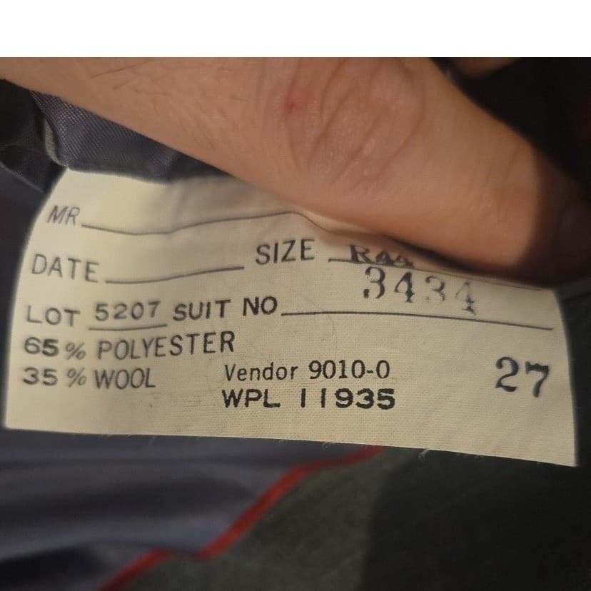 Woodmere Charcoal Gray Pinstripe Blazer, Men's 44R Two Button Wool Blend Jacket - Thumbnail 10