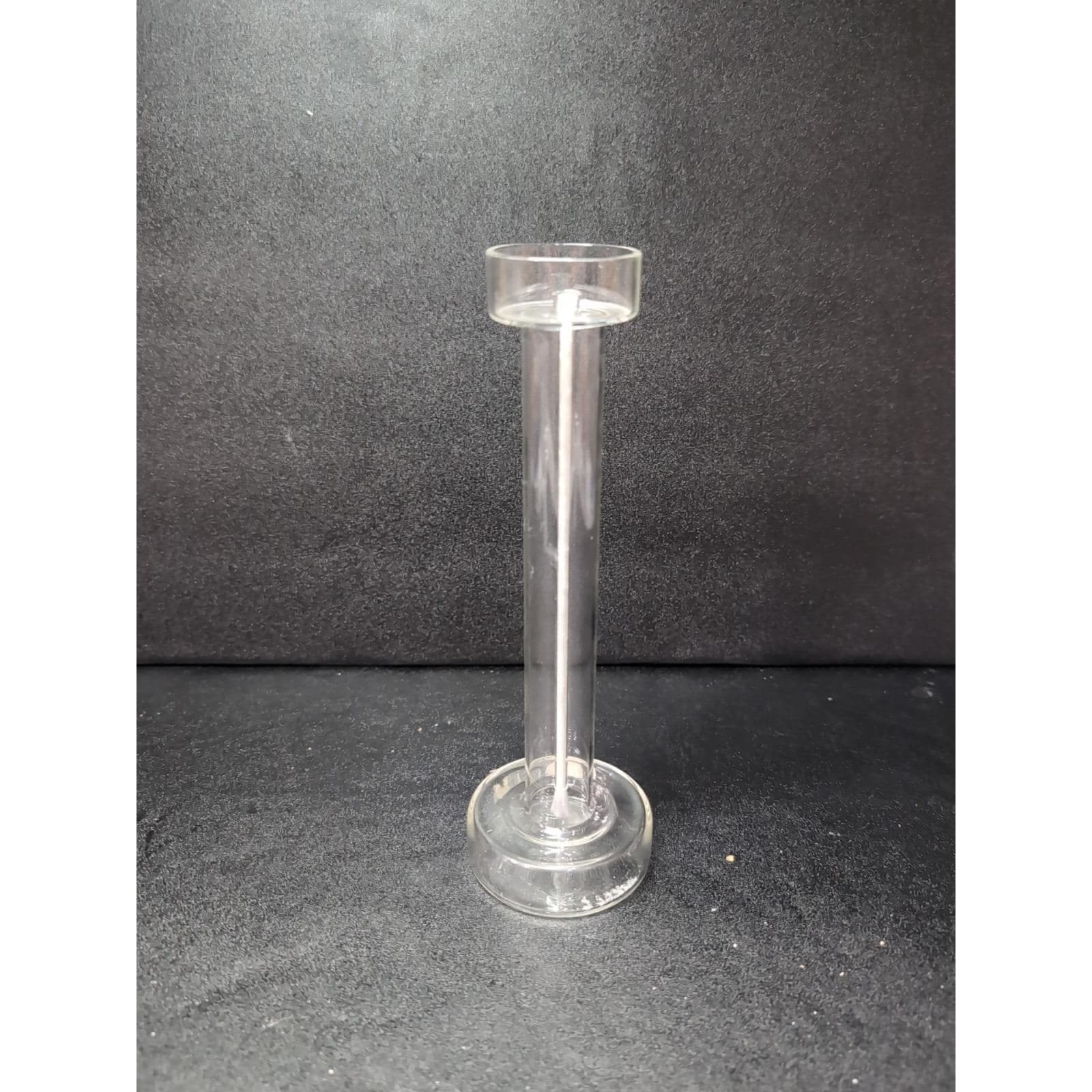 FirelightGlass Oil Candle Lamp, Single Pedestal Light, 8.5" with Wick Home Decor - Thumbnail 3