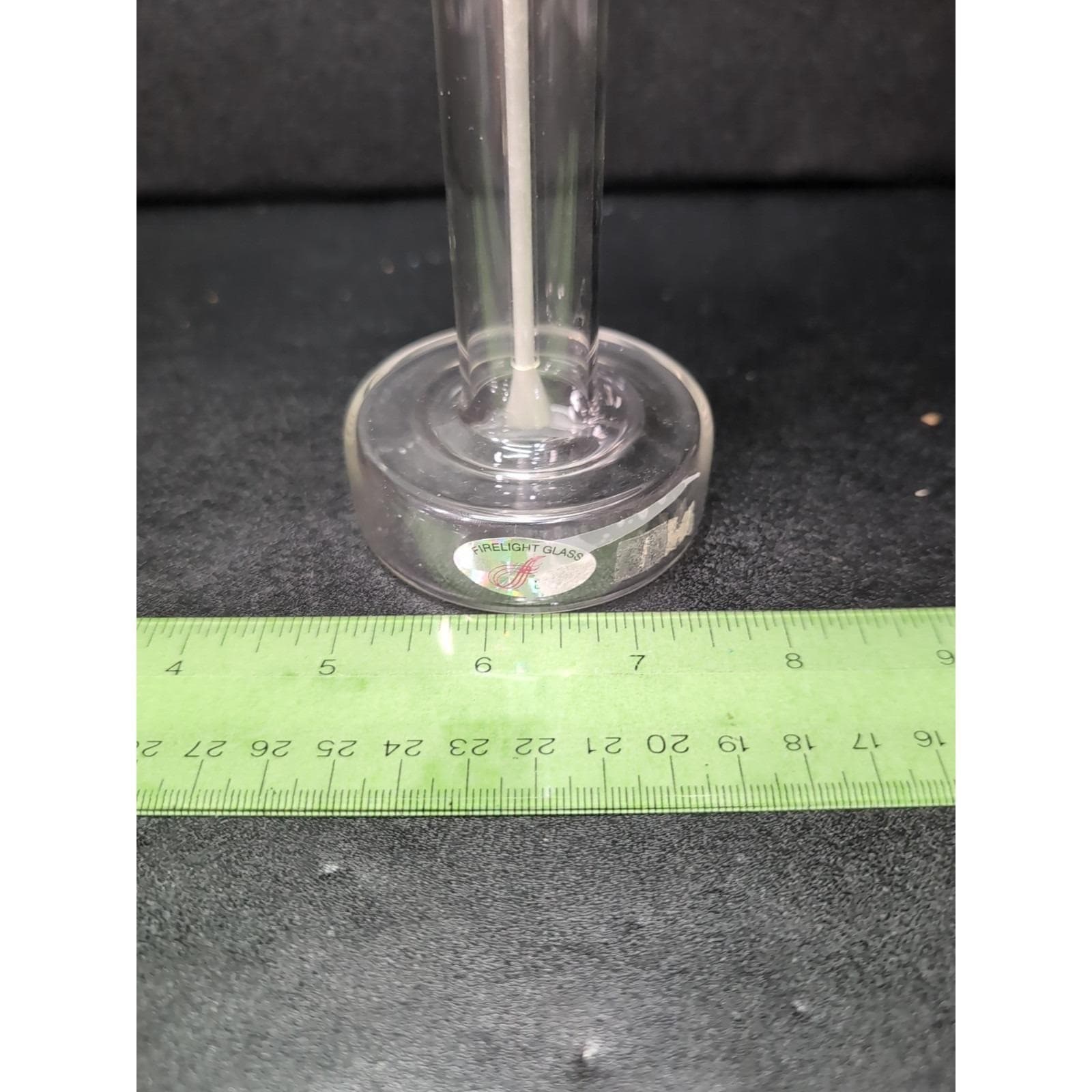 FirelightGlass Oil Candle Lamp, Single Pedestal Light, 8.5" with Wick Home Decor - Thumbnail 10