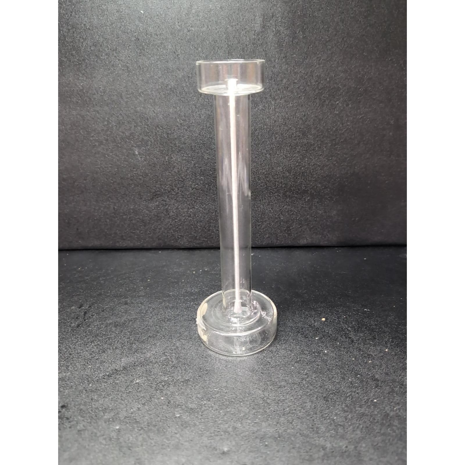 FirelightGlass Oil Candle Lamp, Single Pedestal Light, 8.5" with Wick Home Decor - Thumbnail 2