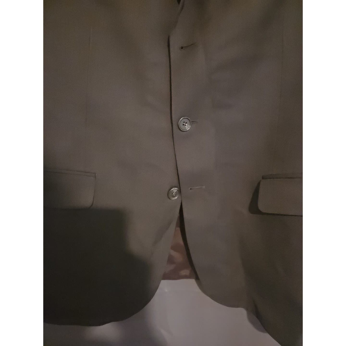 Jack Victor Montreal Olive Brown Blazer, Men's 42R Sport Coat Canada Virgin Wool - Thumbnail 7