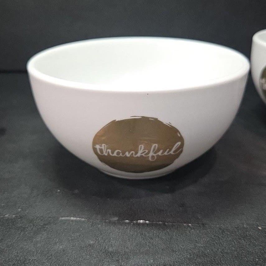 Coventry Designer's Choice "Thankful" Bowls, Set of 2 Vintage Inspired Tableware - Thumbnail 6