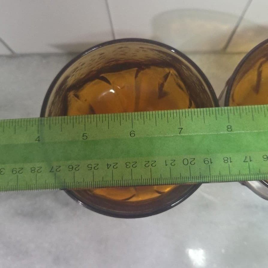 Tiffin Franciscan Cornsilk Amber Glass Sherbet Glasses, Set of 2, VTG Stemware - Thumbnail 10