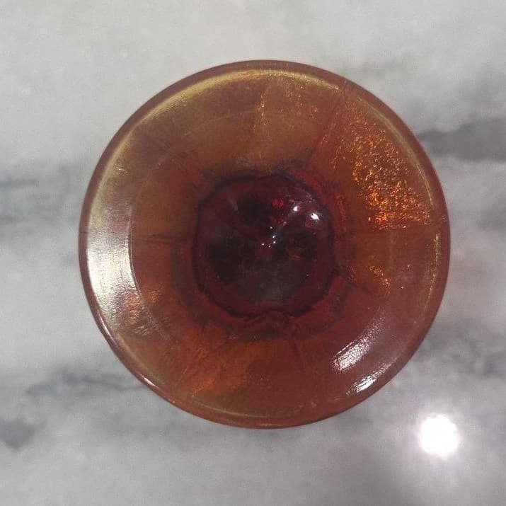 Tiffin Franciscan Cornsilk Amber Glass Sherbet Glasses, Set of 2, VTG Stemware - Thumbnail 8
