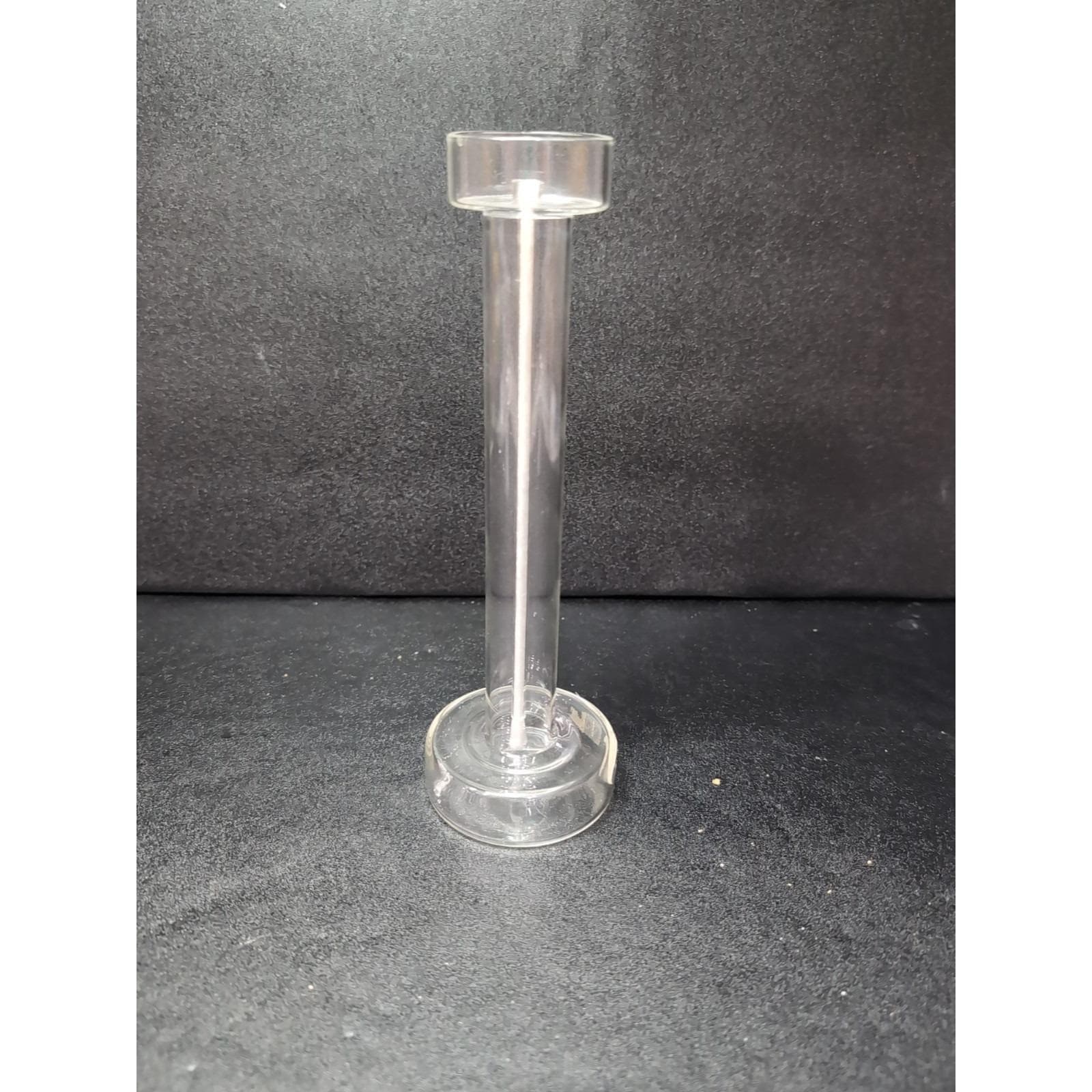 FirelightGlass Oil Candle Lamp, Single Pedestal Light, 8.5" with Wick Home Decor - Thumbnail 4