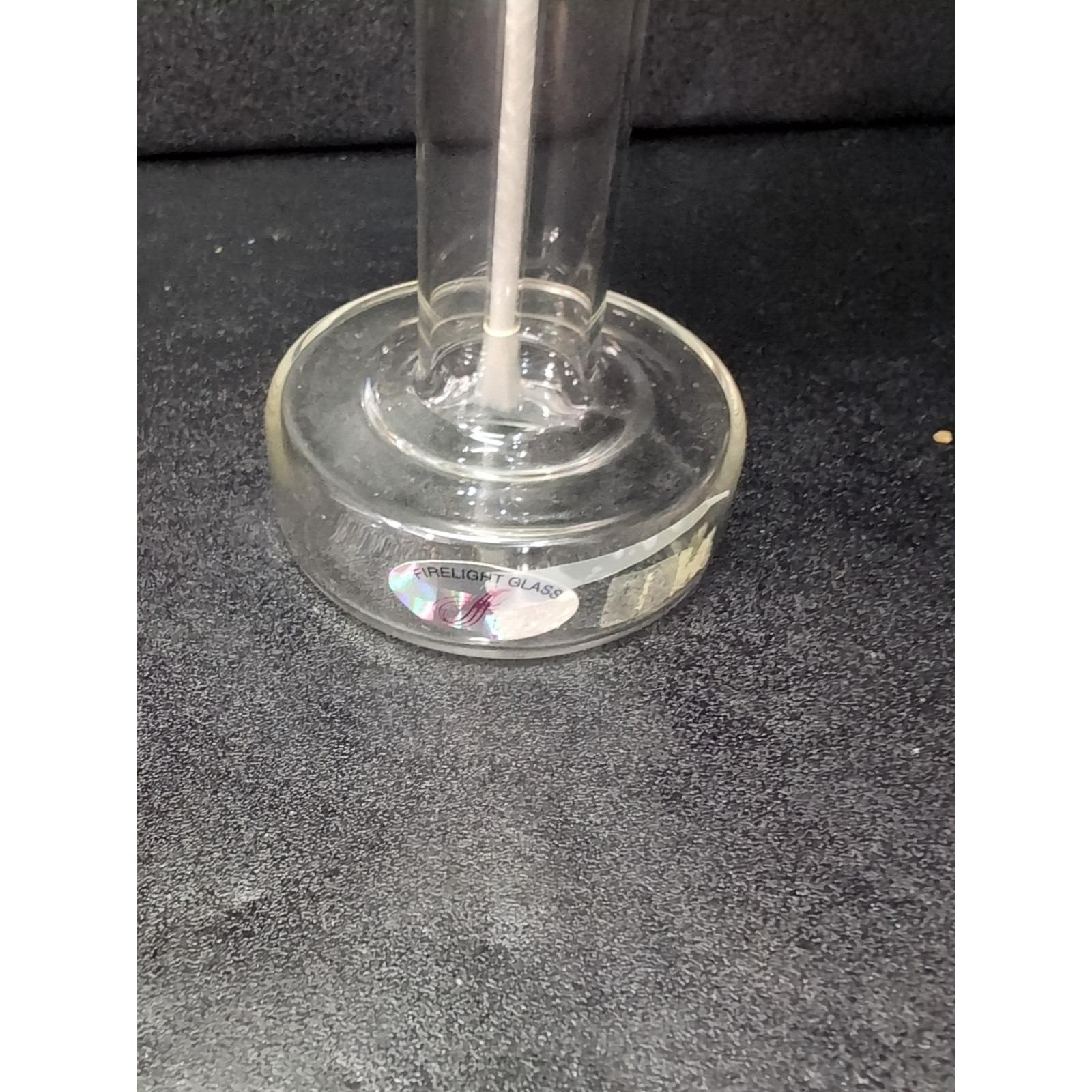 FirelightGlass Oil Candle Lamp, Single Pedestal Light, 8.5" with Wick Home Decor - Thumbnail 5