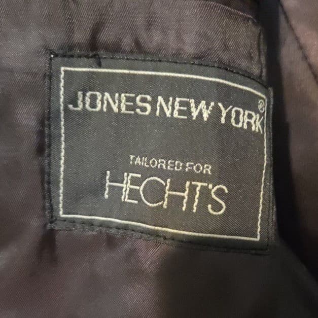 Jones New York Olive Green Double Breasted Wool Blend Blazer, Men's 46L Jacket - Thumbnail 5