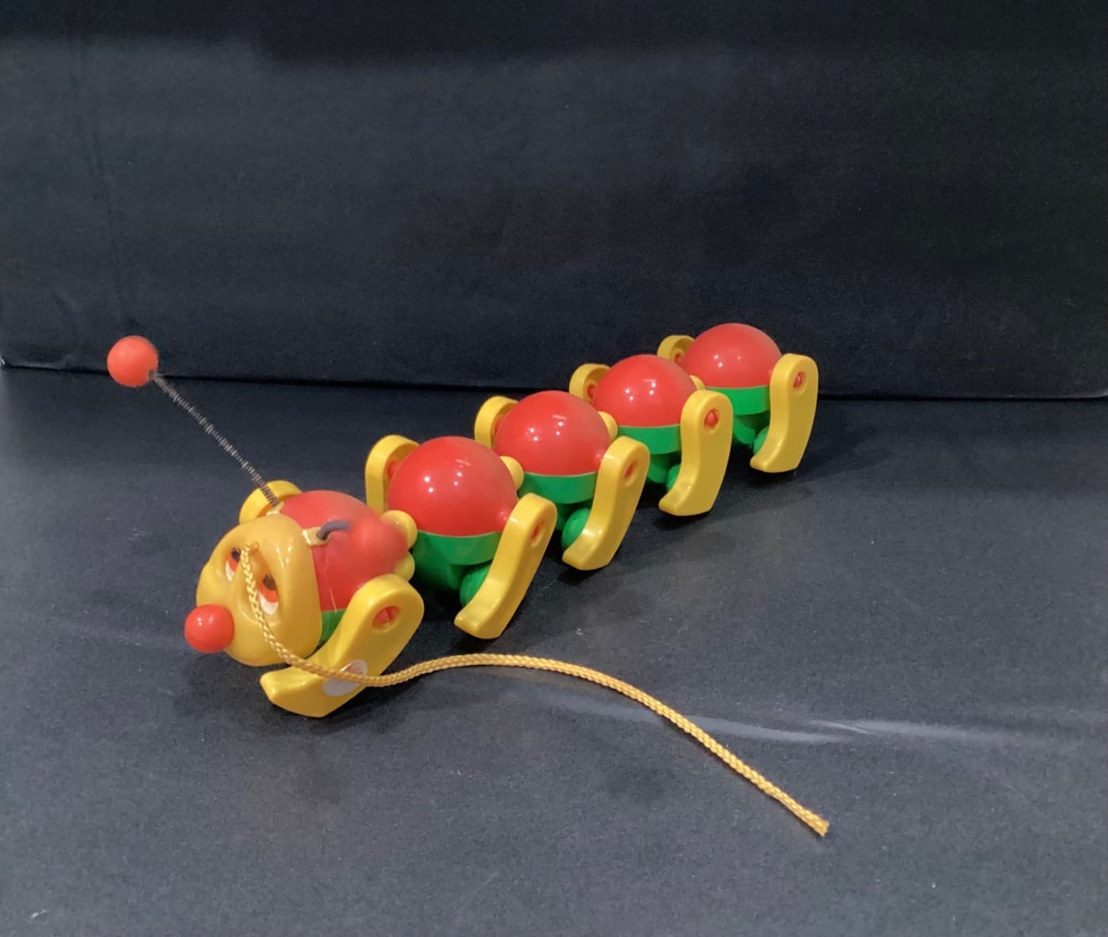 Vintage Walking Caterpillar Pull Along Toy 1970's 80's Retro Toy Collectible - Thumbnail 2