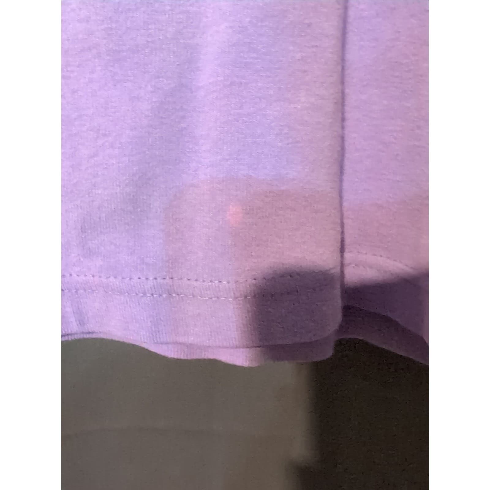 Kathy Ireland Lavender Purple Tee, Embroidered Floral Cotton T-Shirt, Women's XL - Thumbnail 7