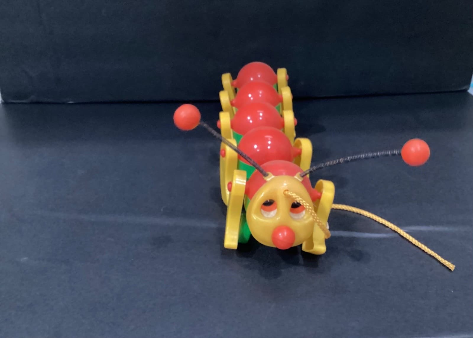 Vintage Walking Caterpillar Pull Along Toy 1970's 80's Retro Toy Collectible - Thumbnail 3