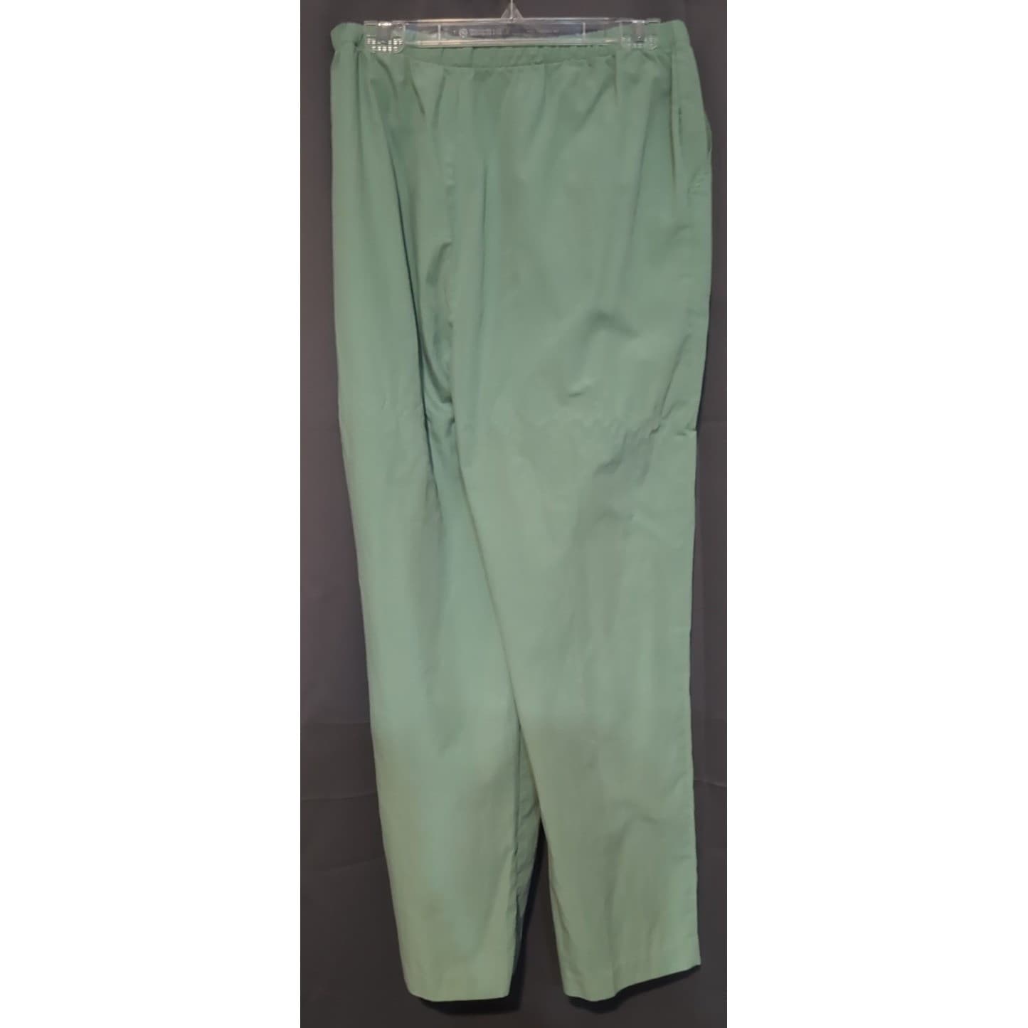Cricket Lane Vtg 2 Piece Set, Sage Green Pants & Floral Polo Top, Women's Large - Thumbnail 10