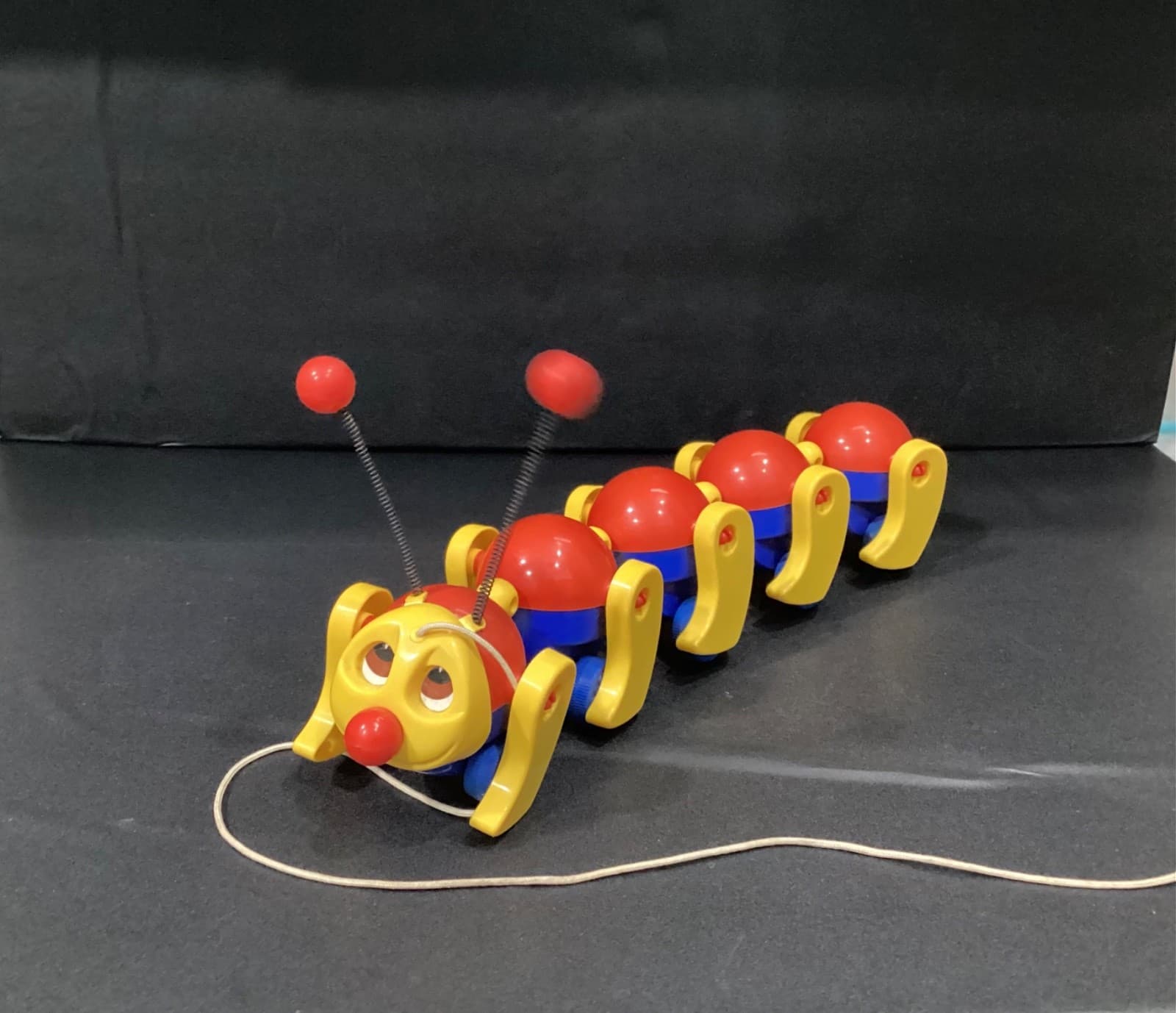 Vintage 1980’s Kiddicraft 16” Caterpillar Pull Along Toy Caterpillar RARE! HTF - Thumbnail 3