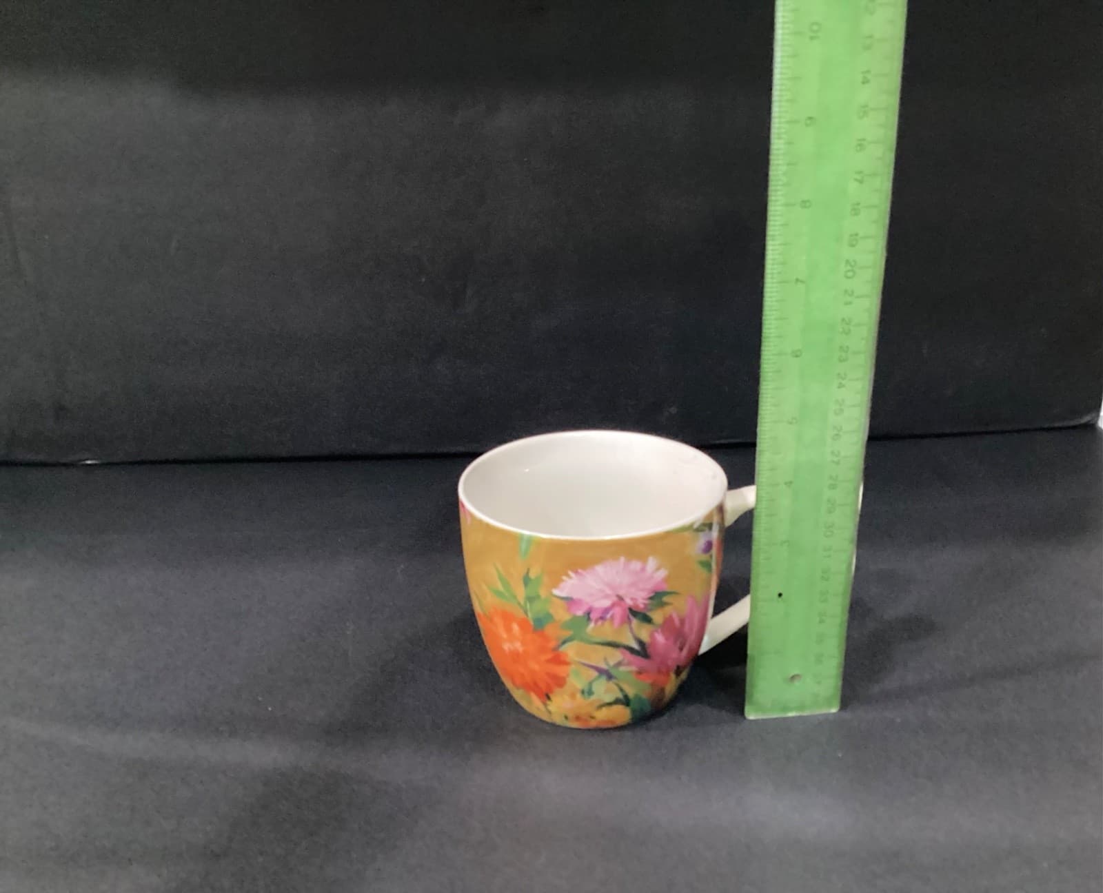 Pimpernel Floral Coffee Mug Cup Pink & Orange Blooms Botanical Garden Set of 4 - Thumbnail 6