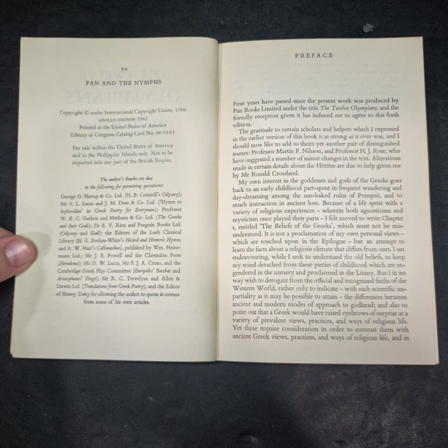 The Twelve Olympians Charles Seltman, Apollo Editions, Vintage Paperback 1962 - Thumbnail 4