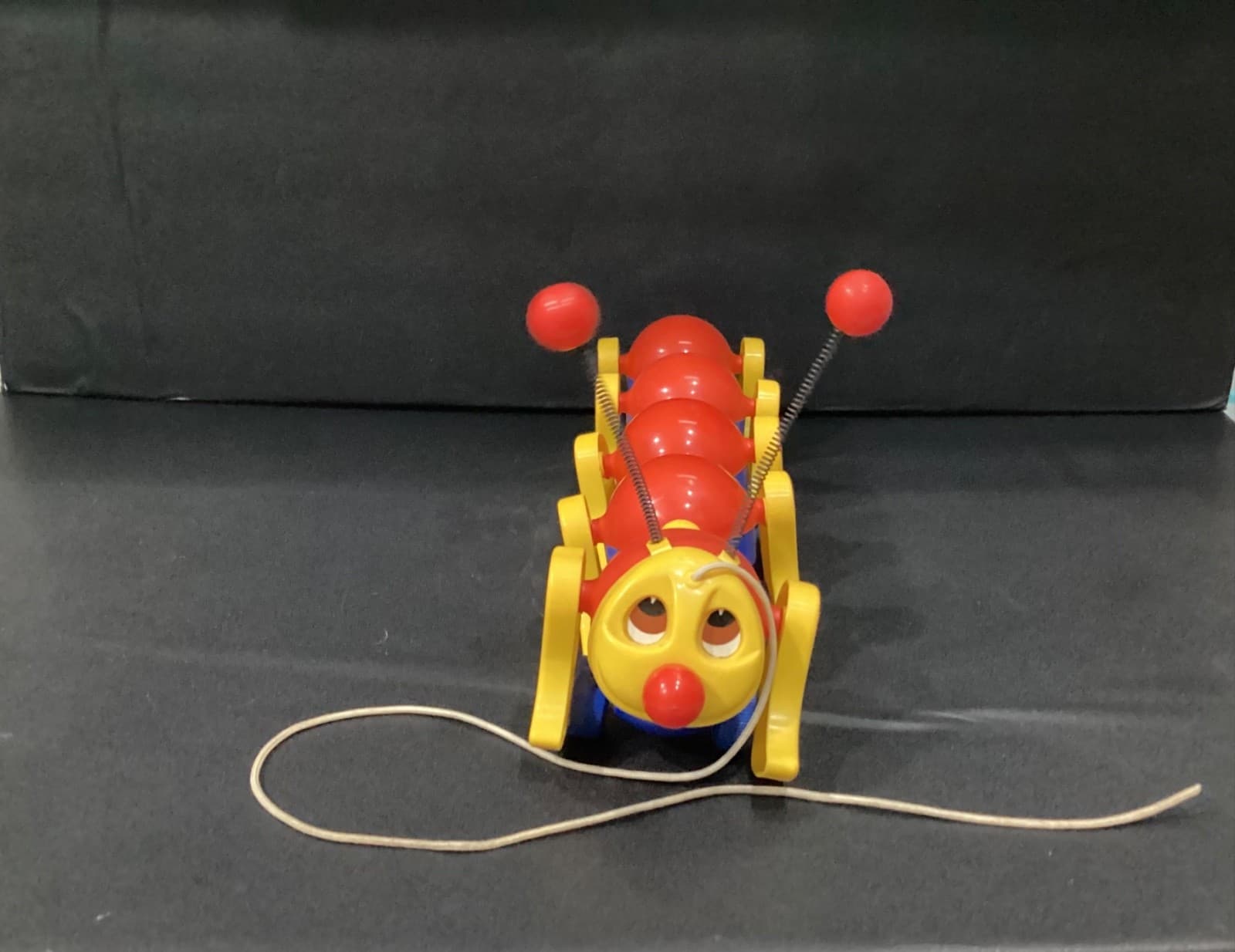 Vintage 1980’s Kiddicraft 16” Caterpillar Pull Along Toy Caterpillar RARE! HTF - Thumbnail 2