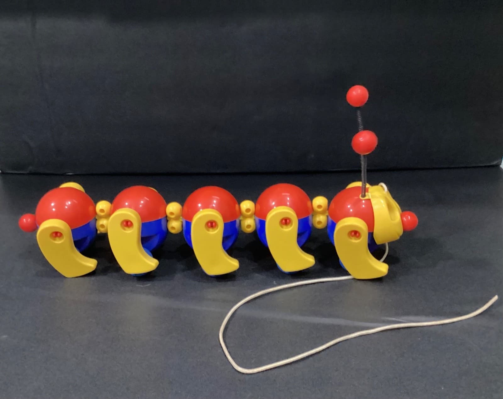Vintage 1980’s Kiddicraft 16” Caterpillar Pull Along Toy Caterpillar RARE! HTF - Thumbnail 4
