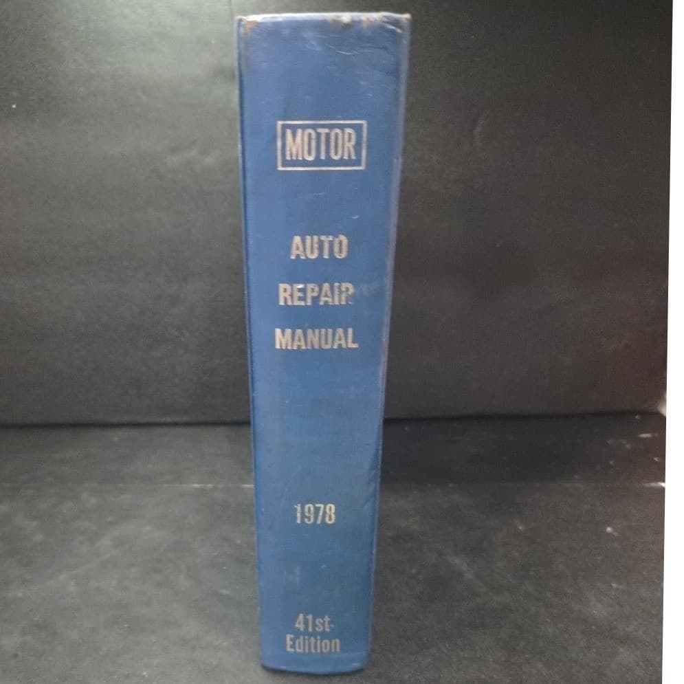 Motor Auto Repair Manual 1978, Professional Service Trade Ed, 41st Ed Hardcover - Thumbnail 8