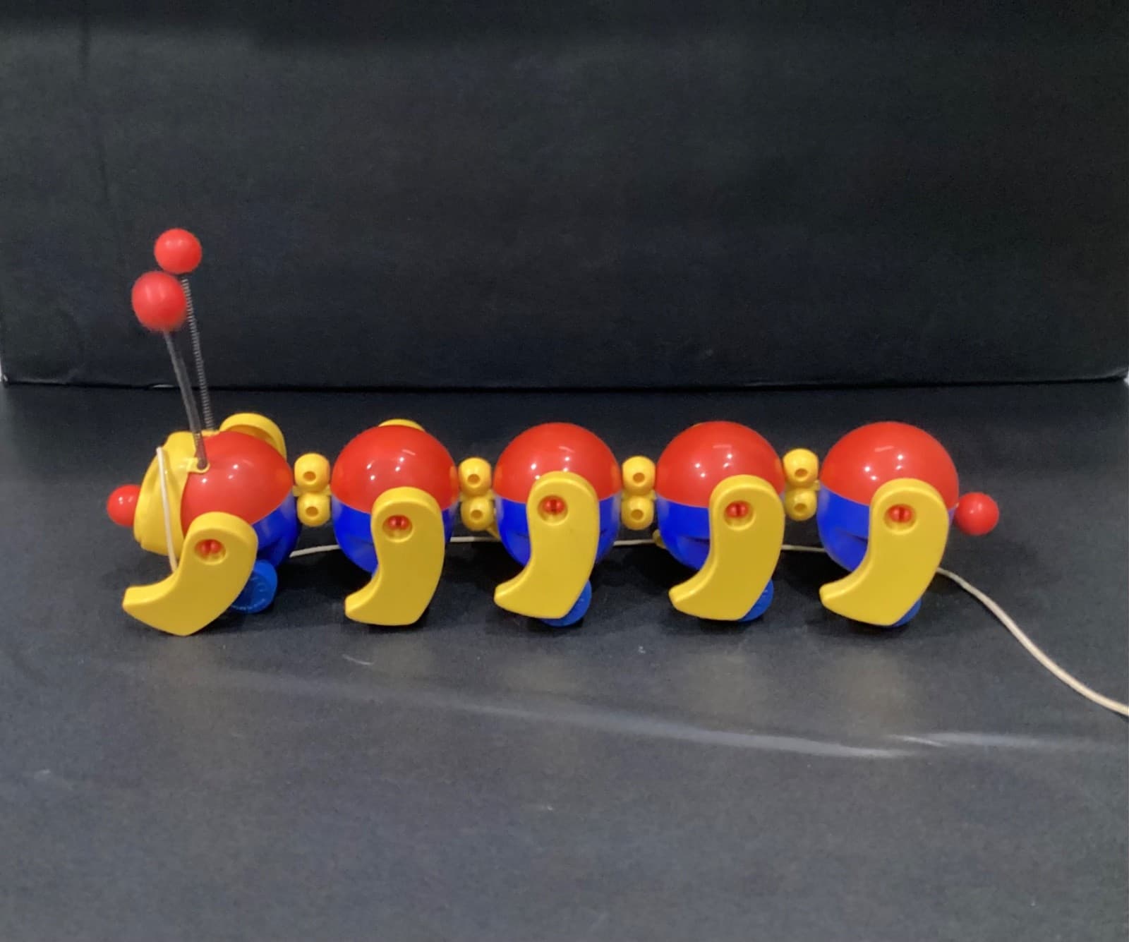 Vintage 1980’s Kiddicraft 16” Caterpillar Pull Along Toy Caterpillar RARE! HTF - Thumbnail 6