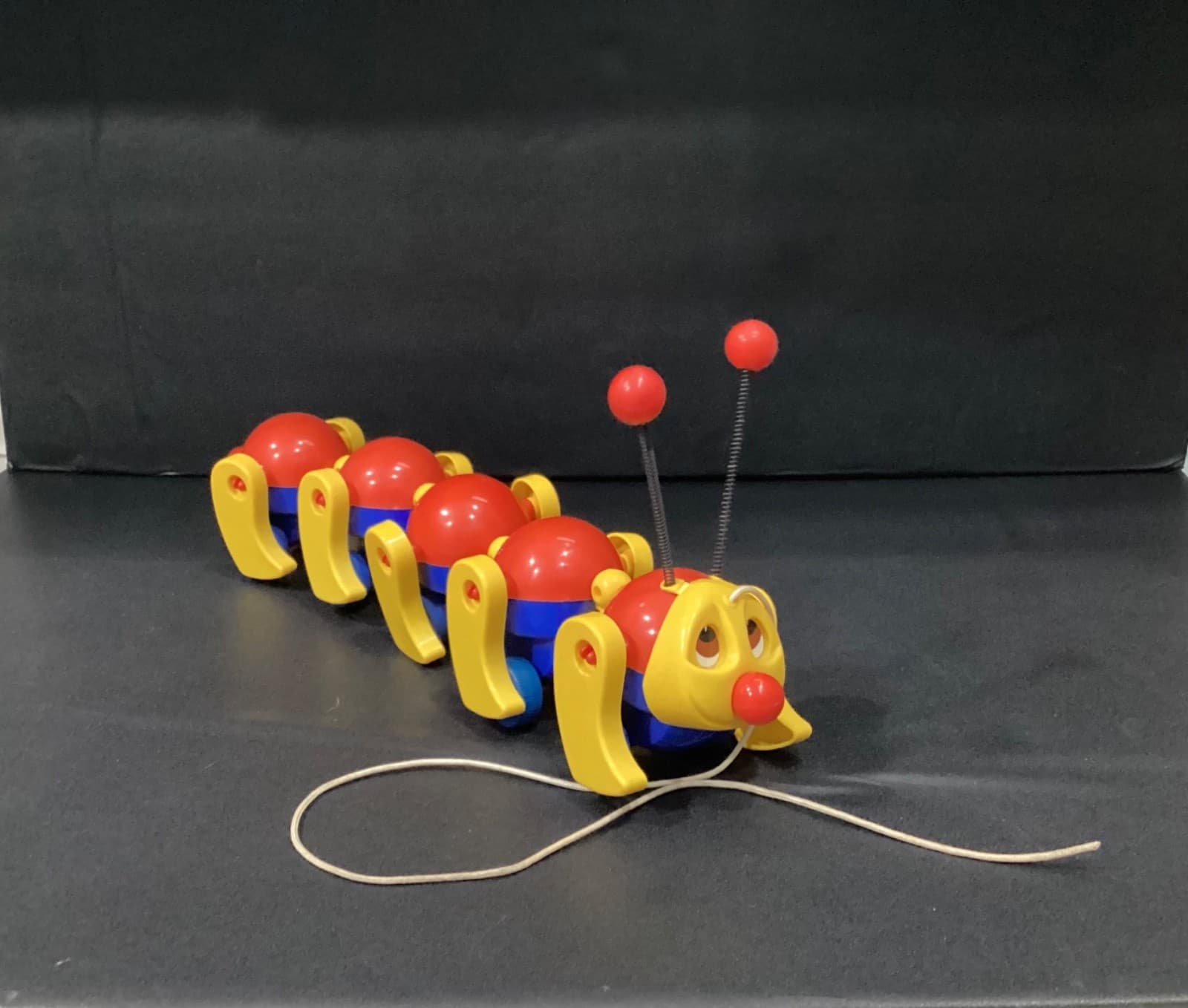 Vintage 1980’s Kiddicraft 16” Caterpillar Pull Along Toy Caterpillar RARE! HTF