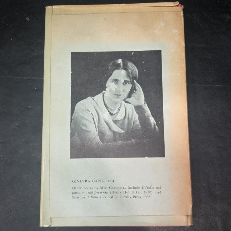 The Outlook on Life of Various Italian Writers Ginevra Capocelli 1963 Hardcover - Thumbnail 8