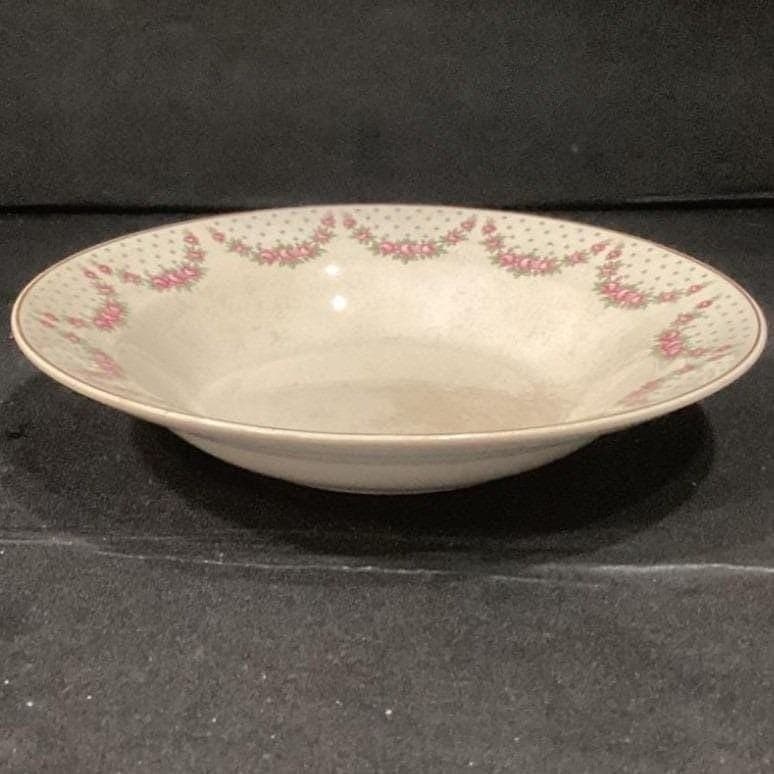 Crown Potteries Floral Serving Bowl, White Serveware, Replacement Tableware - Thumbnail 12