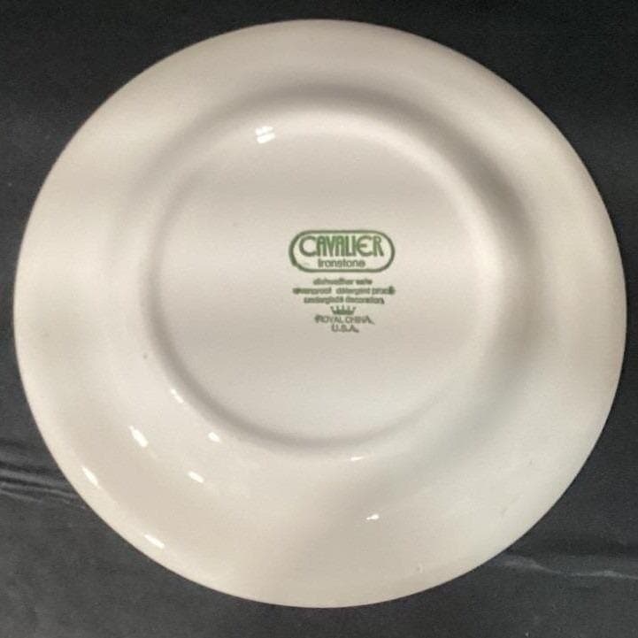 Royal USA Cavalier Blue Onion Dinner Plates, Set of 3, Vtg Ironstone, Dinnerware - Thumbnail 4