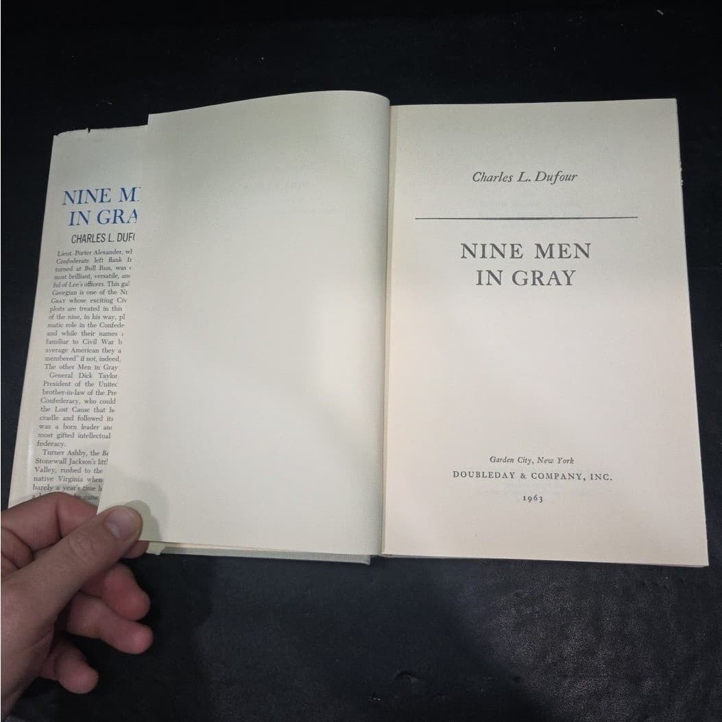 Nine Men in Gray by Chalres L. Dufour, 1963 Hardcover, Civil War Literature - Thumbnail 3