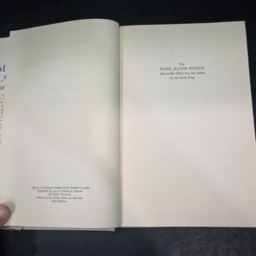 Nine Men in Gray by Chalres L. Dufour, 1963 Hardcover, Civil War Literature - Thumbnail 4