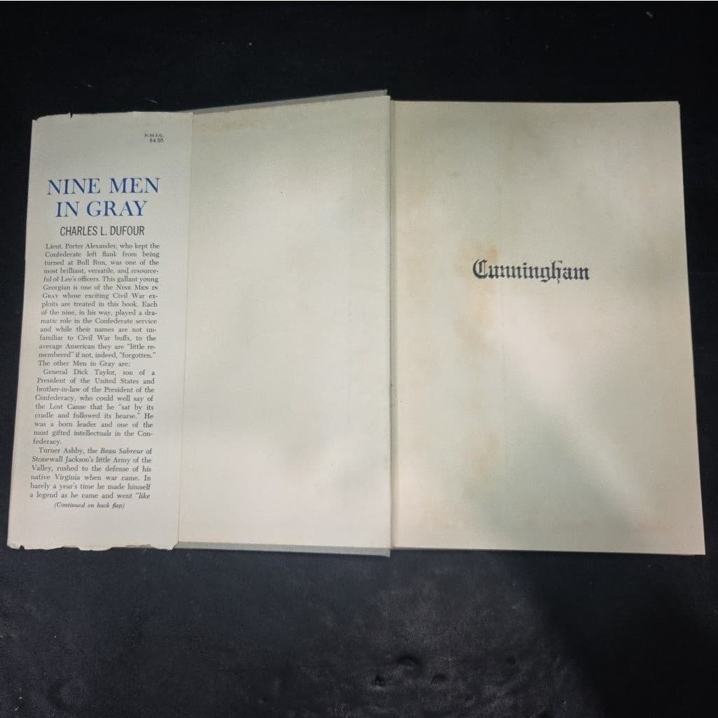 Nine Men in Gray by Chalres L. Dufour, 1963 Hardcover, Civil War Literature - Thumbnail 2