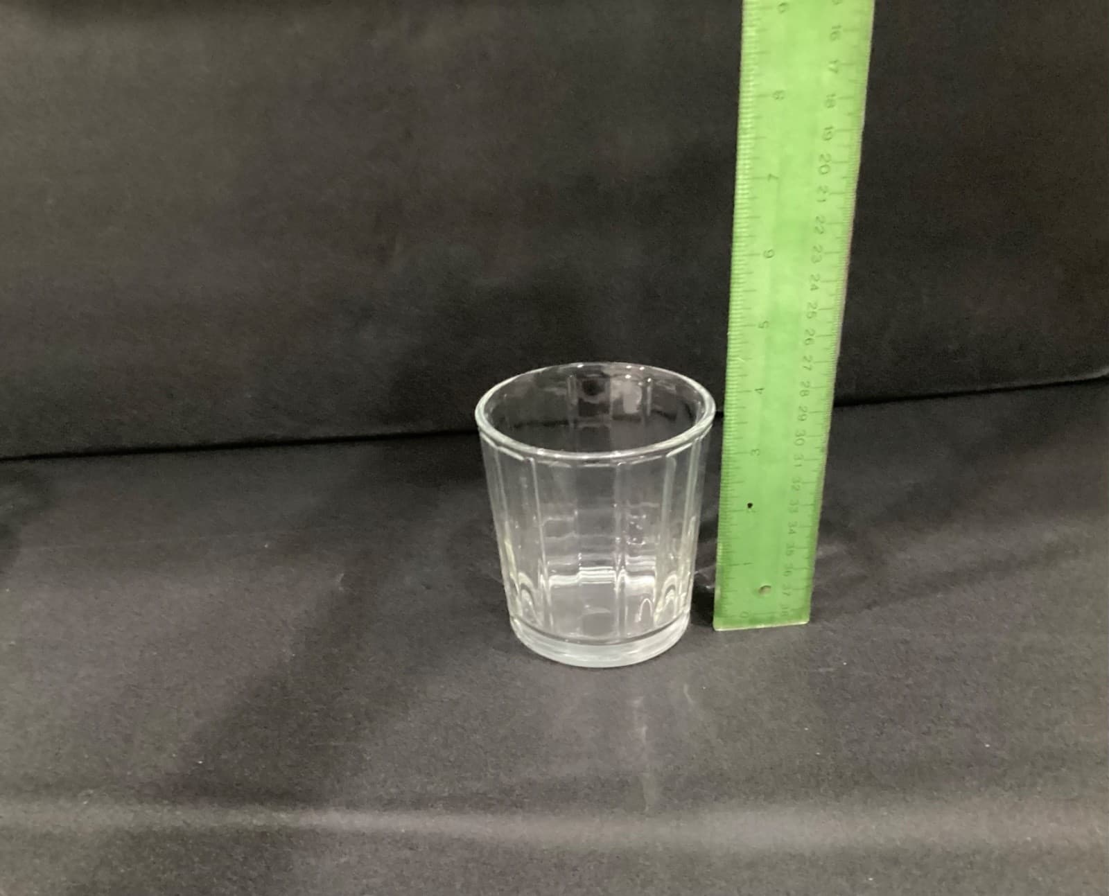 Libbey Short Paneled Clear Whiskey Glass Tumbler 4" Tall Set of 4 - Thumbnail 7