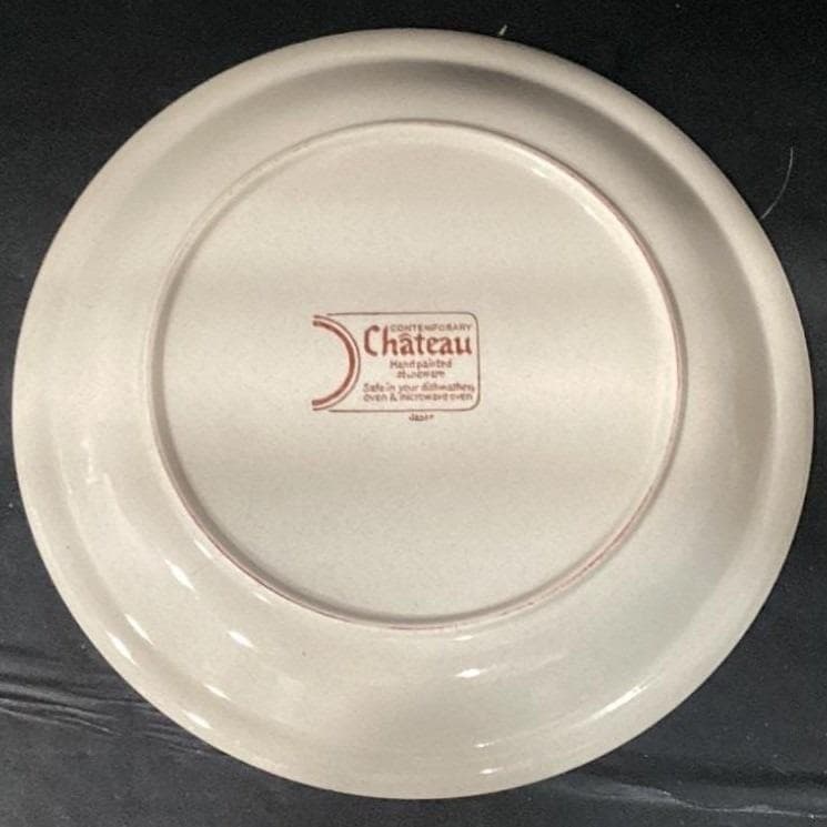 Chateau Cobalt Blue Dinner Plates, Set of 2, Stoneware Japan, Vintage Dinnerware - Thumbnail 4