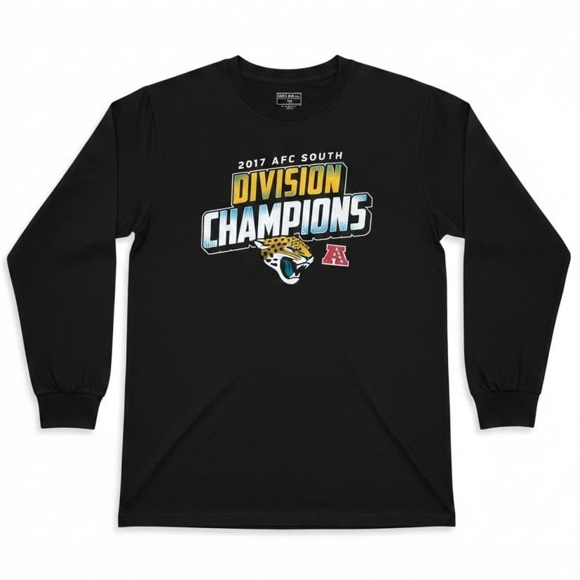 NFL Fanatics Jacksonville Jaguars 2017 AFC South Division Champions Shirt Mens M
