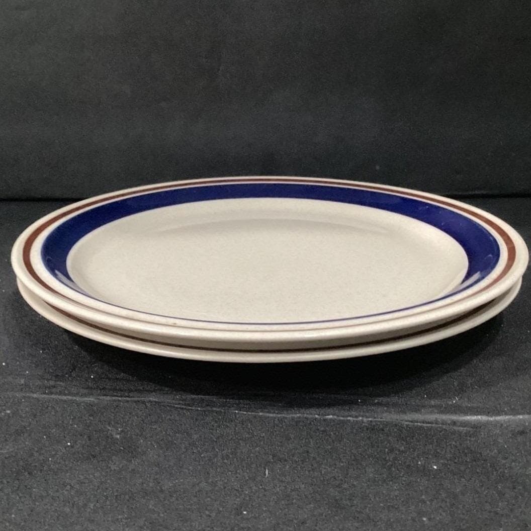 Chateau Cobalt Blue Dinner Plates, Set of 2, Stoneware Japan, Vintage Dinnerware - Thumbnail 8