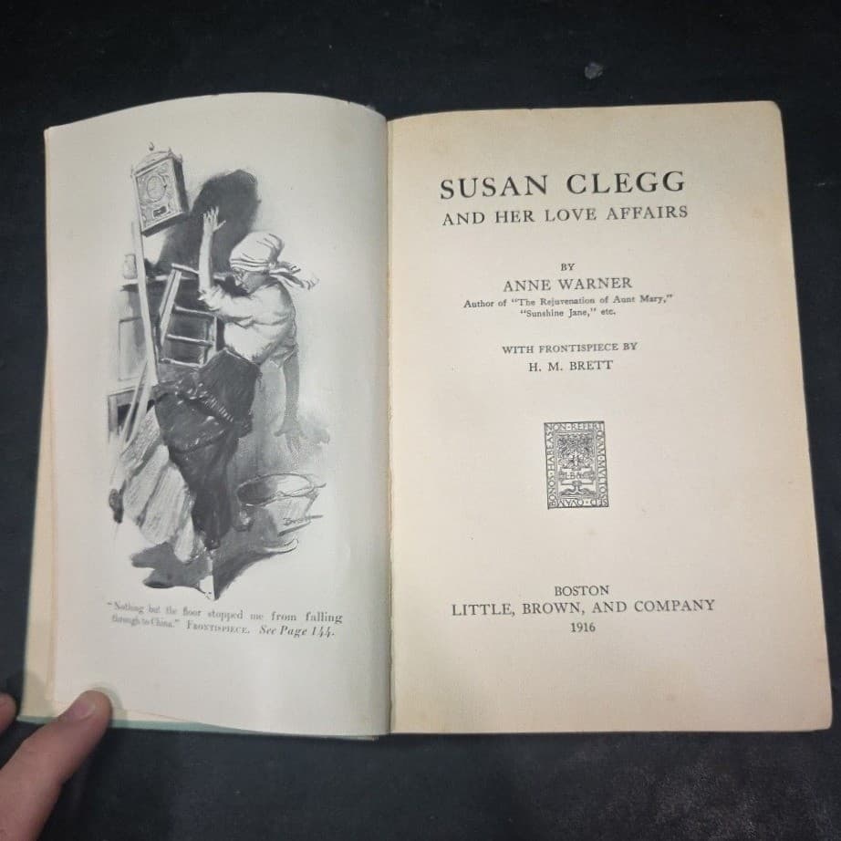 Susan Clegg and Her Love Affairs Anne Warner 1916 Antique Hardcover Illustrated - Thumbnail 4