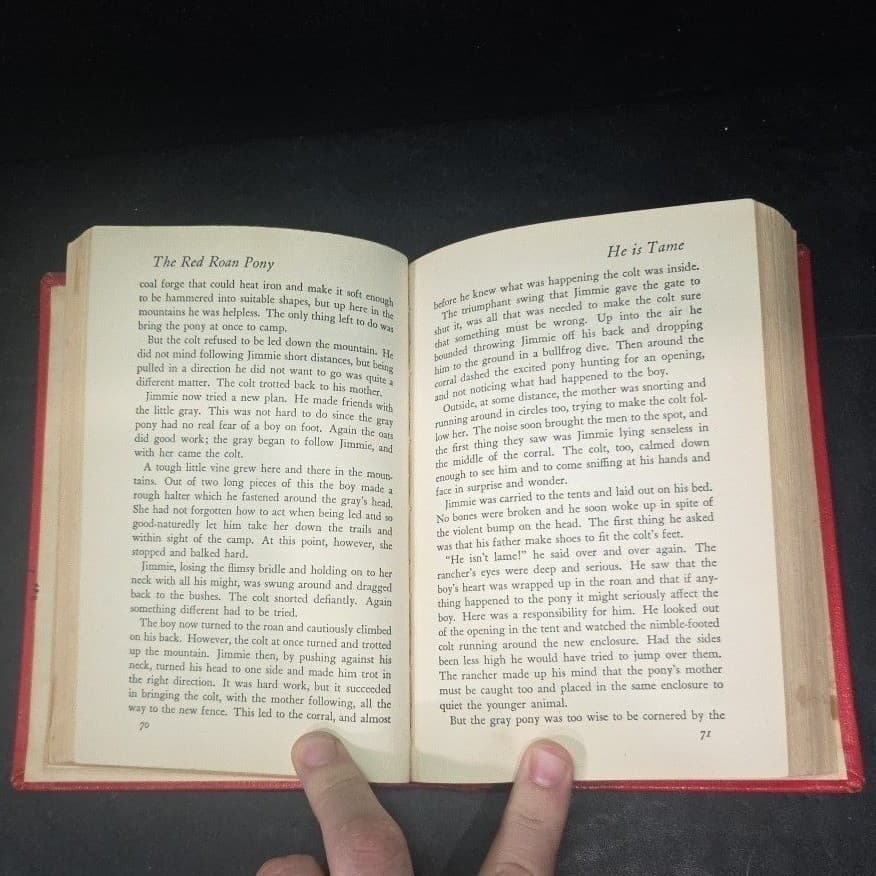 The Red Roan Pony Joseph Wharton Lippincott 1951 Hardcover CW Anderson Illus - Thumbnail 6