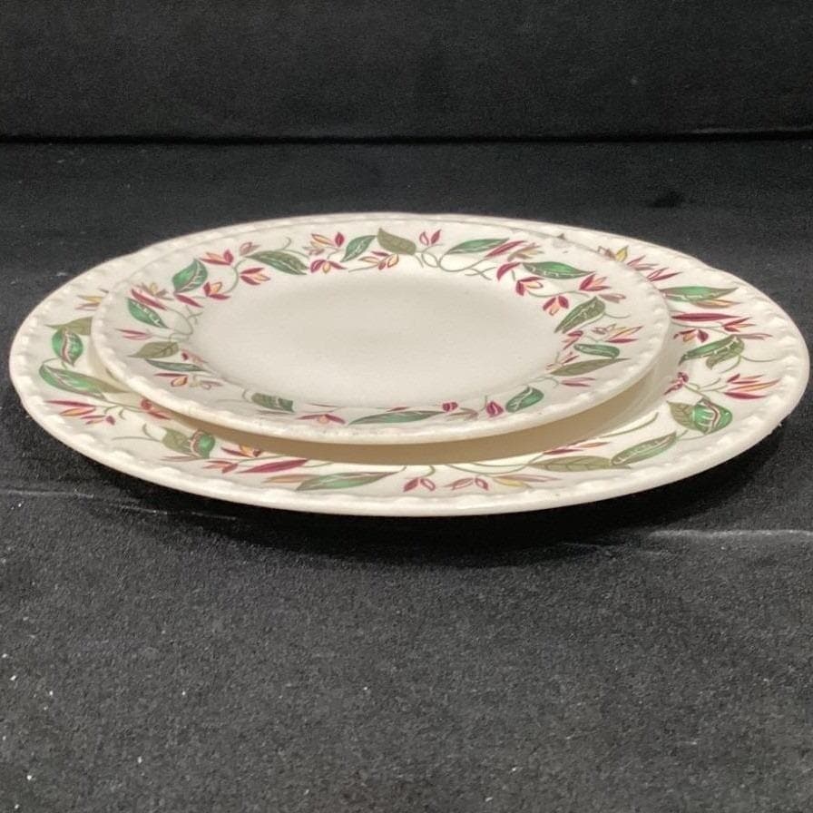 Thematie by Crooksville China Floral Salad & Bread Plate, Vintage USA Ceramics - Thumbnail 11