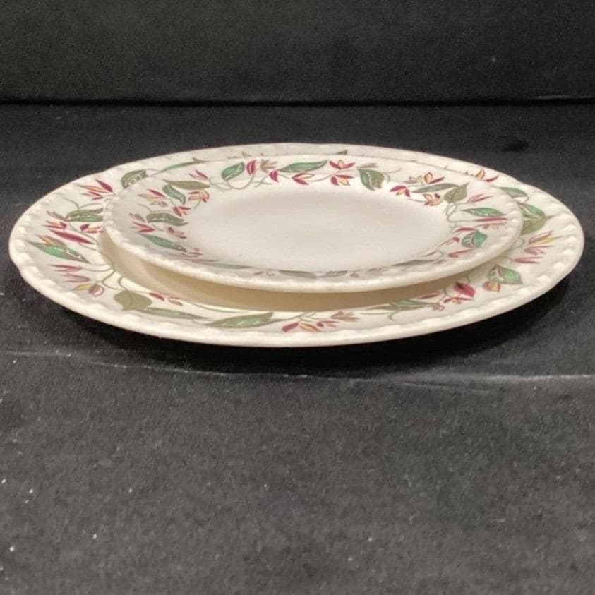 Thematie by Crooksville China Floral Salad & Bread Plate, Vintage USA Ceramics - Thumbnail 9