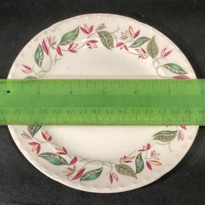 Thematie by Crooksville China Floral Salad & Bread Plate, Vintage USA Ceramics - Thumbnail 3