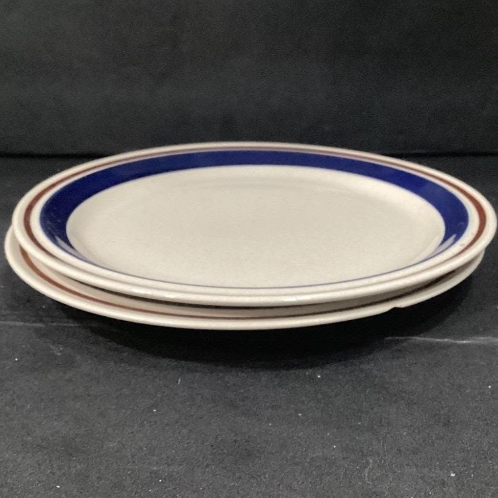 Chateau Cobalt Blue Dinner Plates, Set of 2, Stoneware Japan, Vintage Dinnerware - Thumbnail 10