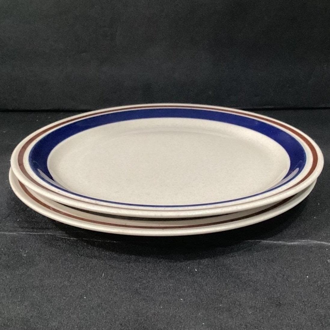 Chateau Cobalt Blue Dinner Plates, Set of 2, Stoneware Japan, Vintage Dinnerware - Thumbnail 11