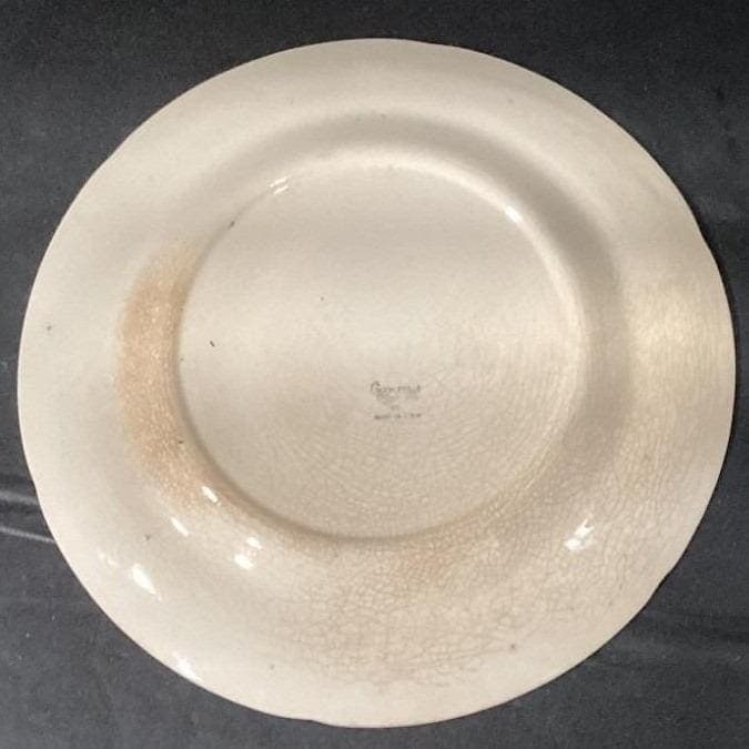 Crooksville China Floral Salad Plates, Set of 2, Vintage USA Ceramic Dinnerware - Thumbnail 4