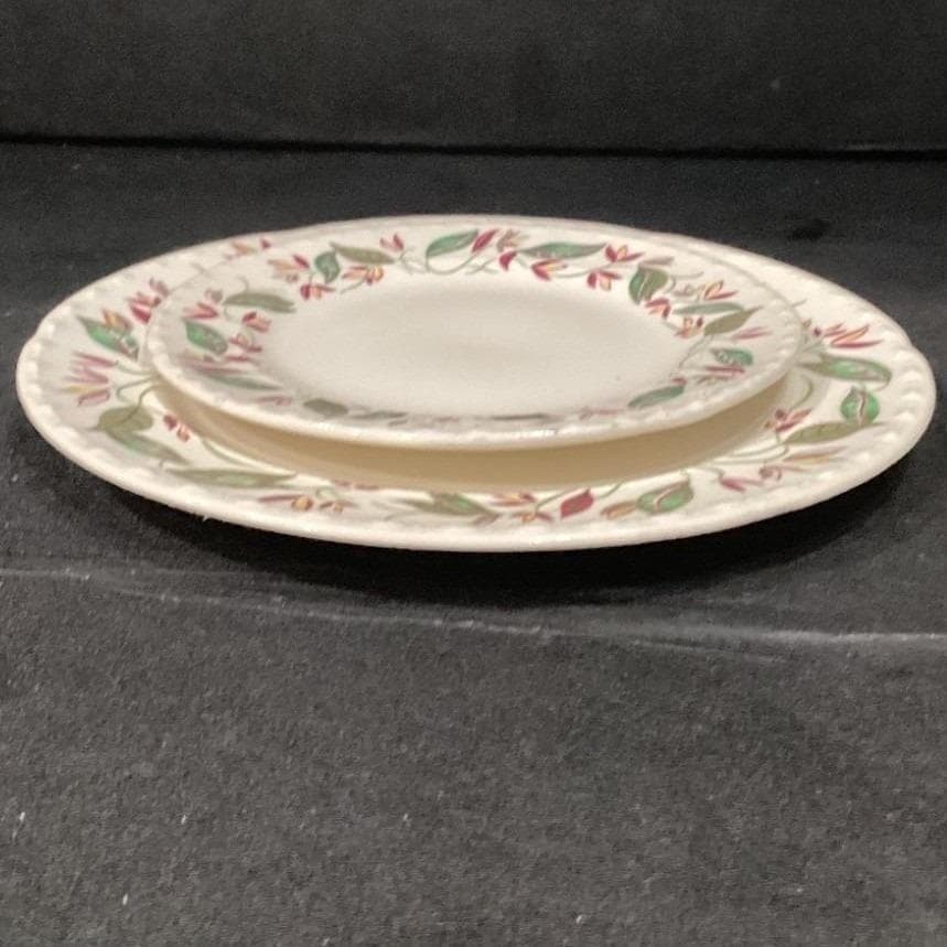 Thematie by Crooksville China Floral Salad & Bread Plate, Vintage USA Ceramics - Thumbnail 10