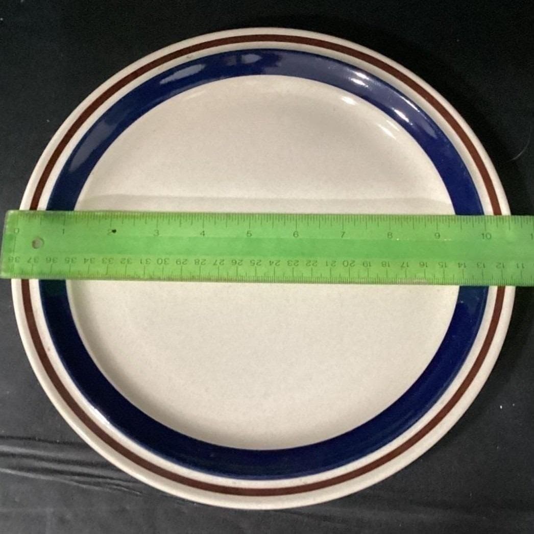 Chateau Cobalt Blue Dinner Plates, Set of 2, Stoneware Japan, Vintage Dinnerware - Thumbnail 2